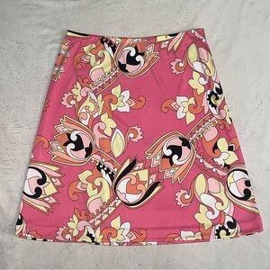 Y2K Pink Floral Mini Skirt Retro A-Line High Waist 90s Vintage Vibe